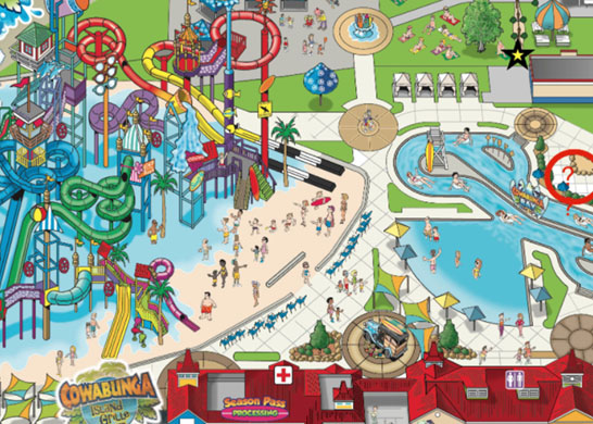 Location Park Map | Cowabunga Bay Water Park