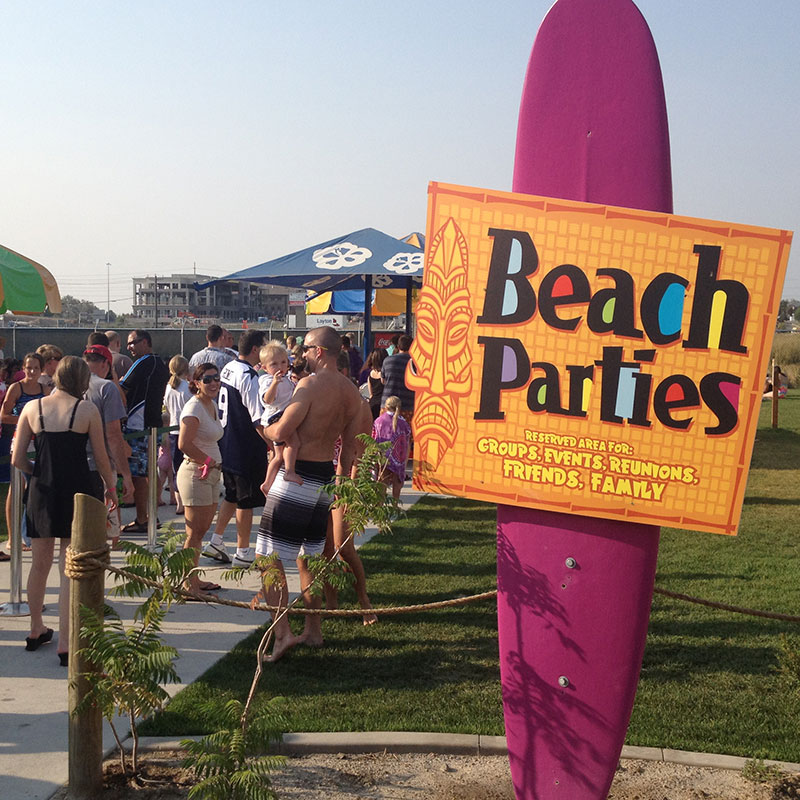 Beach Parties Sign