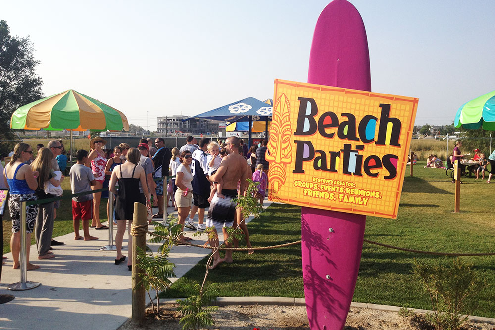 Beach Parties Sign